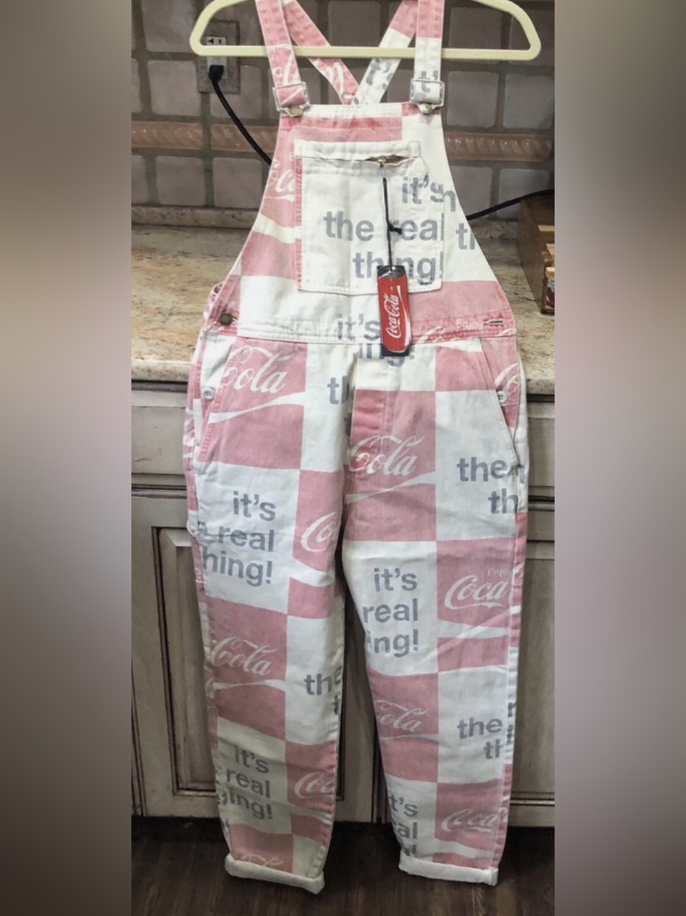 NWT🌟 Free People x Rolla's Coca Cola Trade Overalls 🌟 - Picture 3 of 5